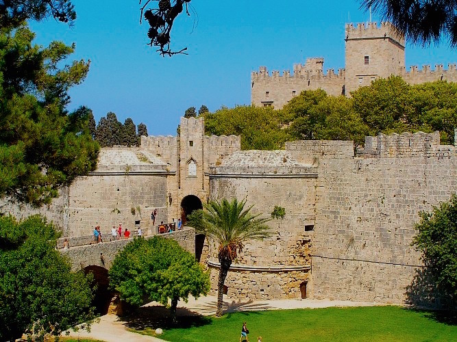 Walled city of Rhodes Greece yacht charter