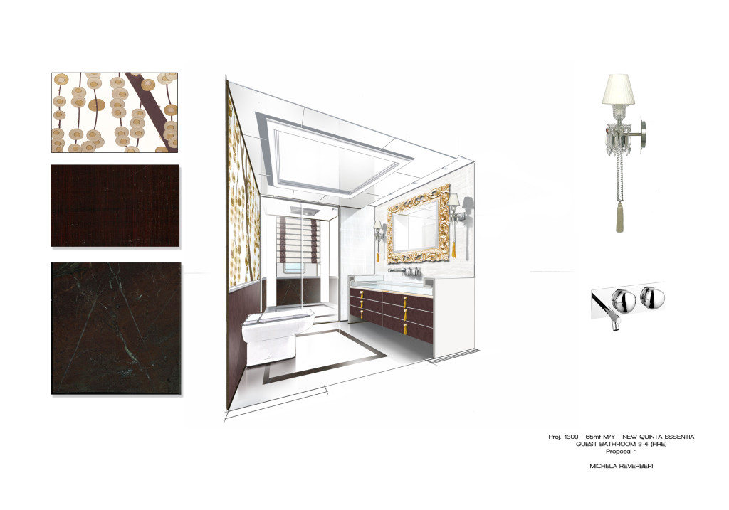 M/Y QUINTA ESSENTIA, Guest Bathroom 3, 4 FIRE