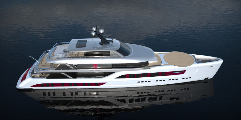 M/Y QUINTA ESSENTIA, side silver wheelhouse