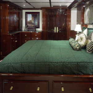 Ionian Princess yacht for sale, green stateroom