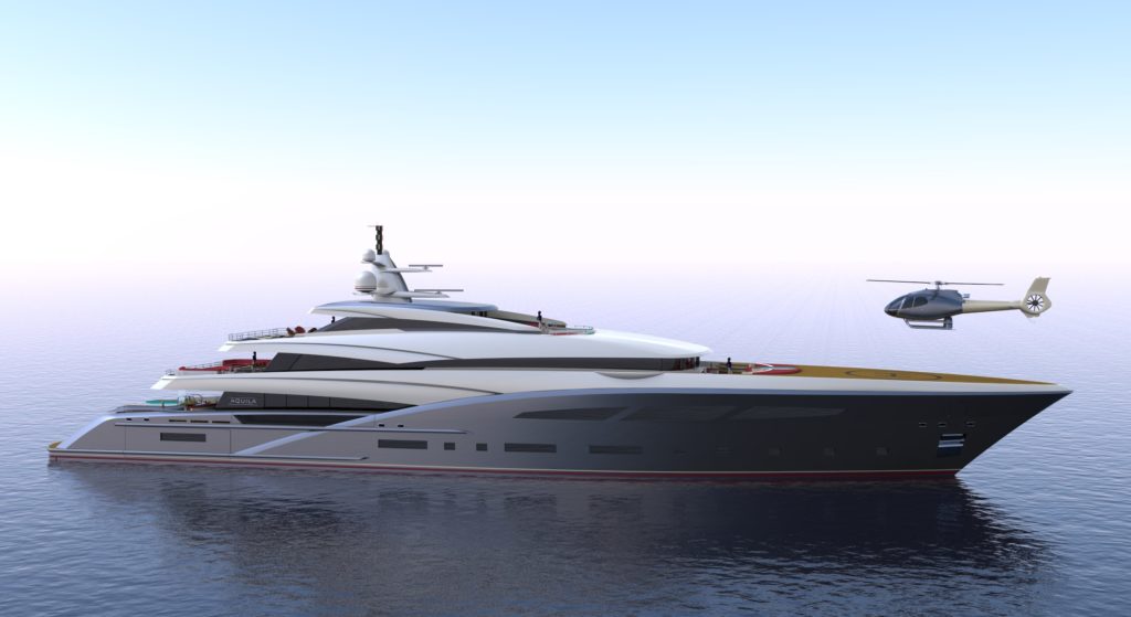 New Renderings for 75m Custom Yacht