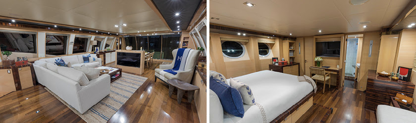 Charter yacht BW 120ft Palmer Johnson - interiors