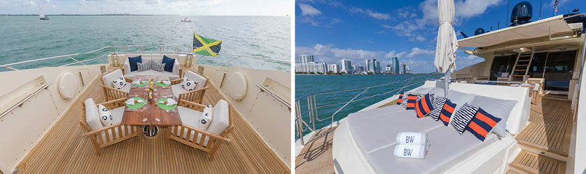 Charter yacht BW 120ft Palmer Johnson - sundeck