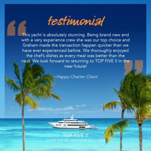 Graham Sullivan Yacht Charter on TOP FIVE II