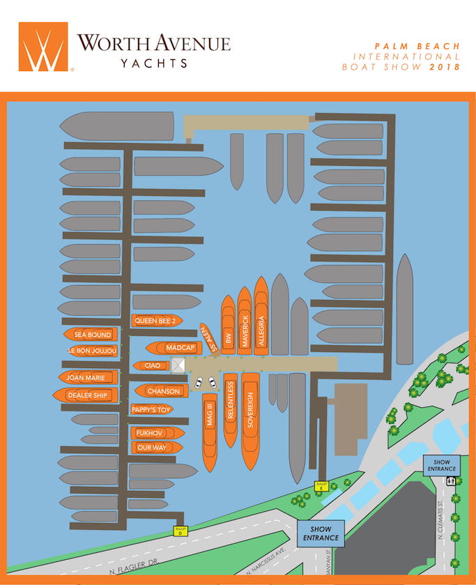 Palm Beach Boat Show Boat Show Map Worth Avenue Yacht
