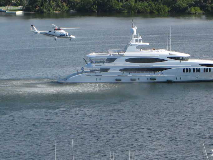 Yacht with Helicopter pad for sale