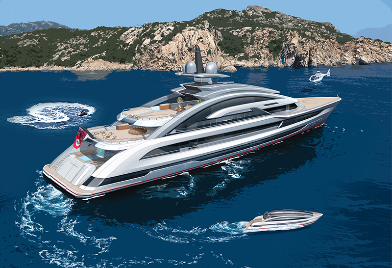 80m Mega Yacht Cosmos Unveiled By Heesen Worth Avenue Yachts