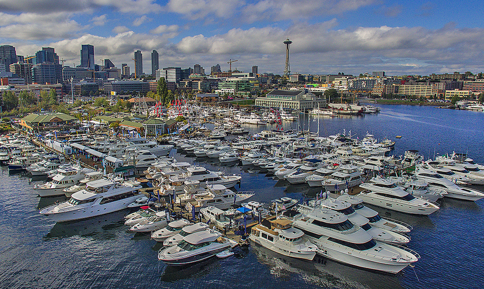 Seattle Boats Afloat Show Aerial View