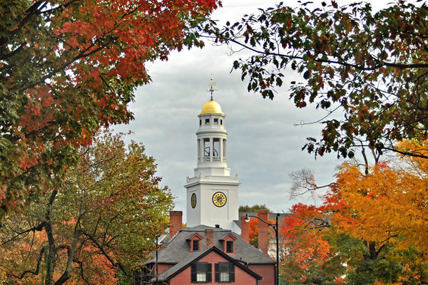 Historic centre of Newport on a New England yacht charter