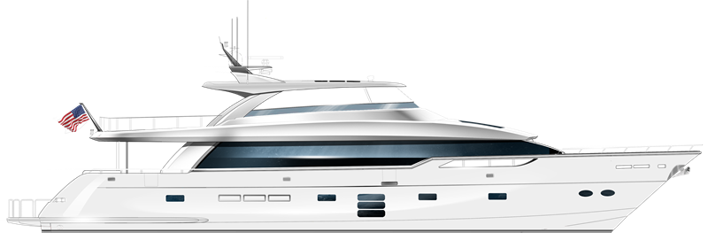 M98 Panacera Hatteras Yacht Model