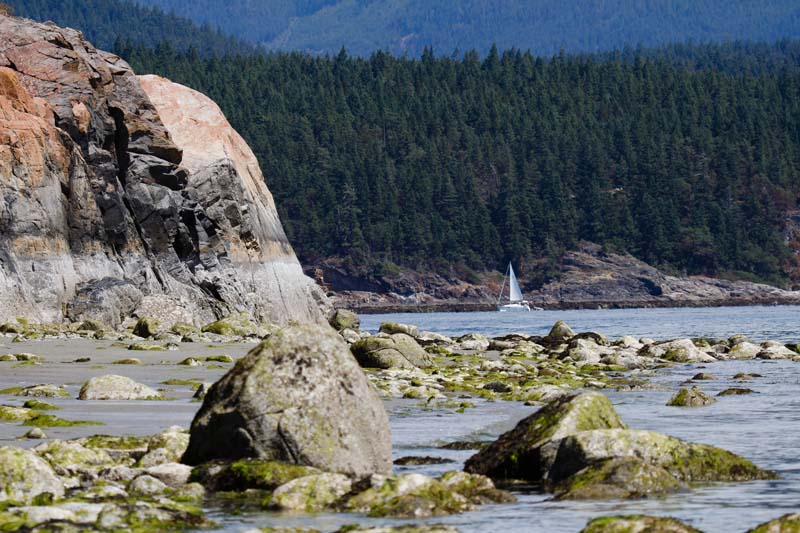 Savary Island on British Columbia yacht charter