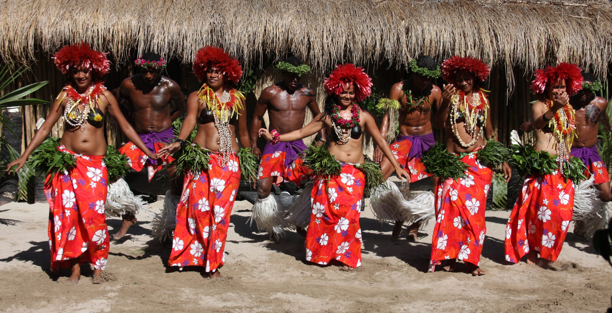 Traditional dancing on Fiji yacht charter
