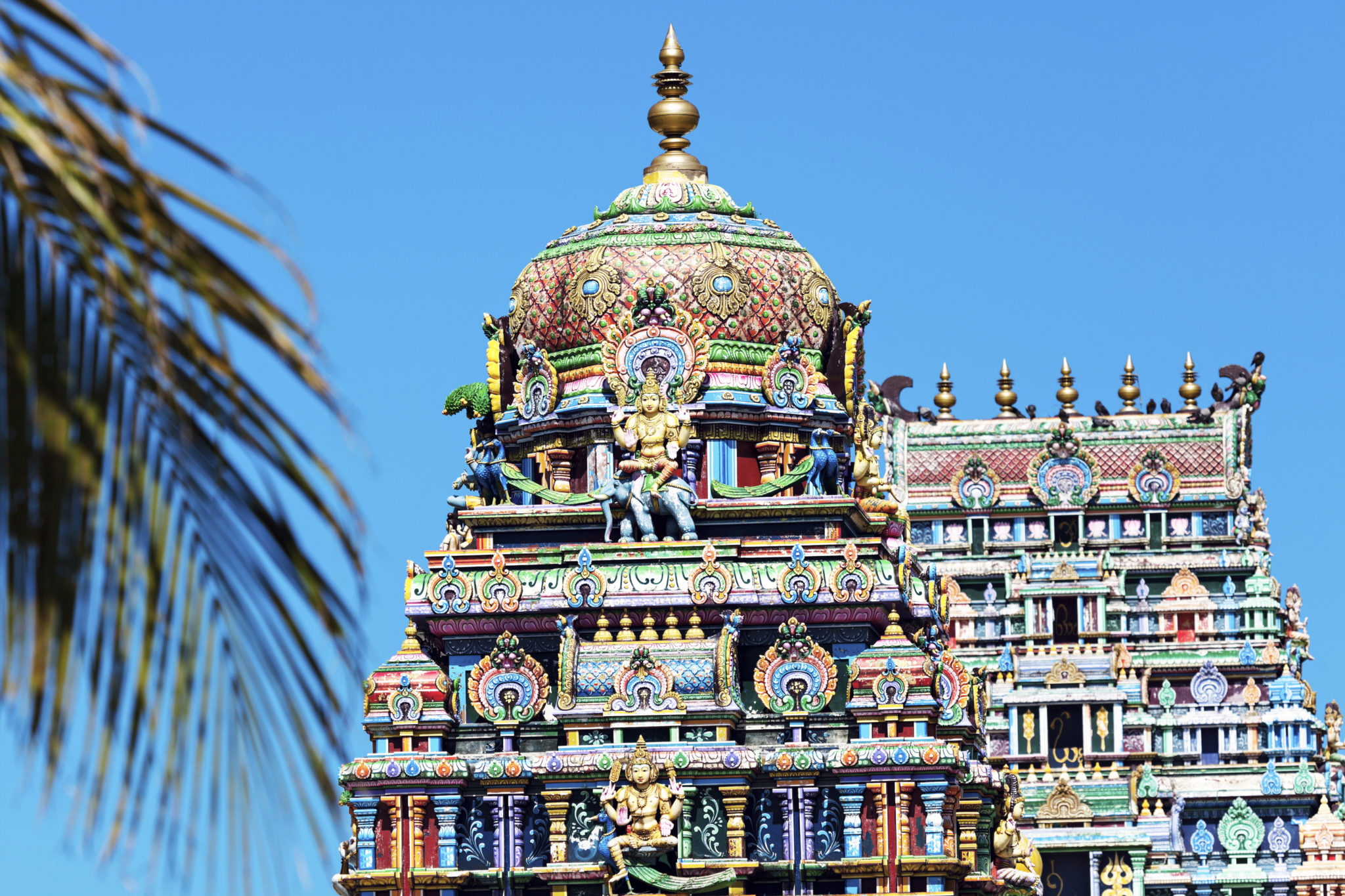 Ornate temple on Fiji yacht charter