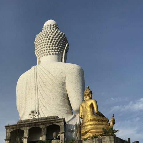 Statues of Buddha on a temple, Thailand yacht charter
