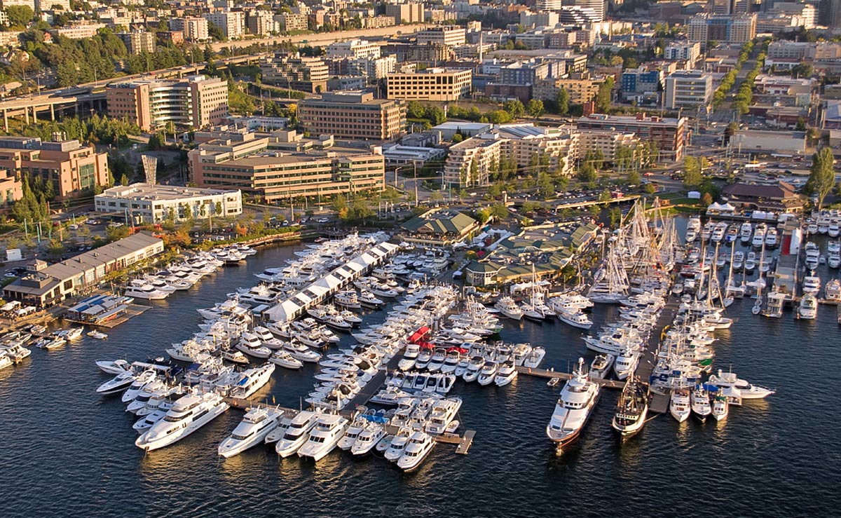 Seattle Boats Afloat Show Aerial View
