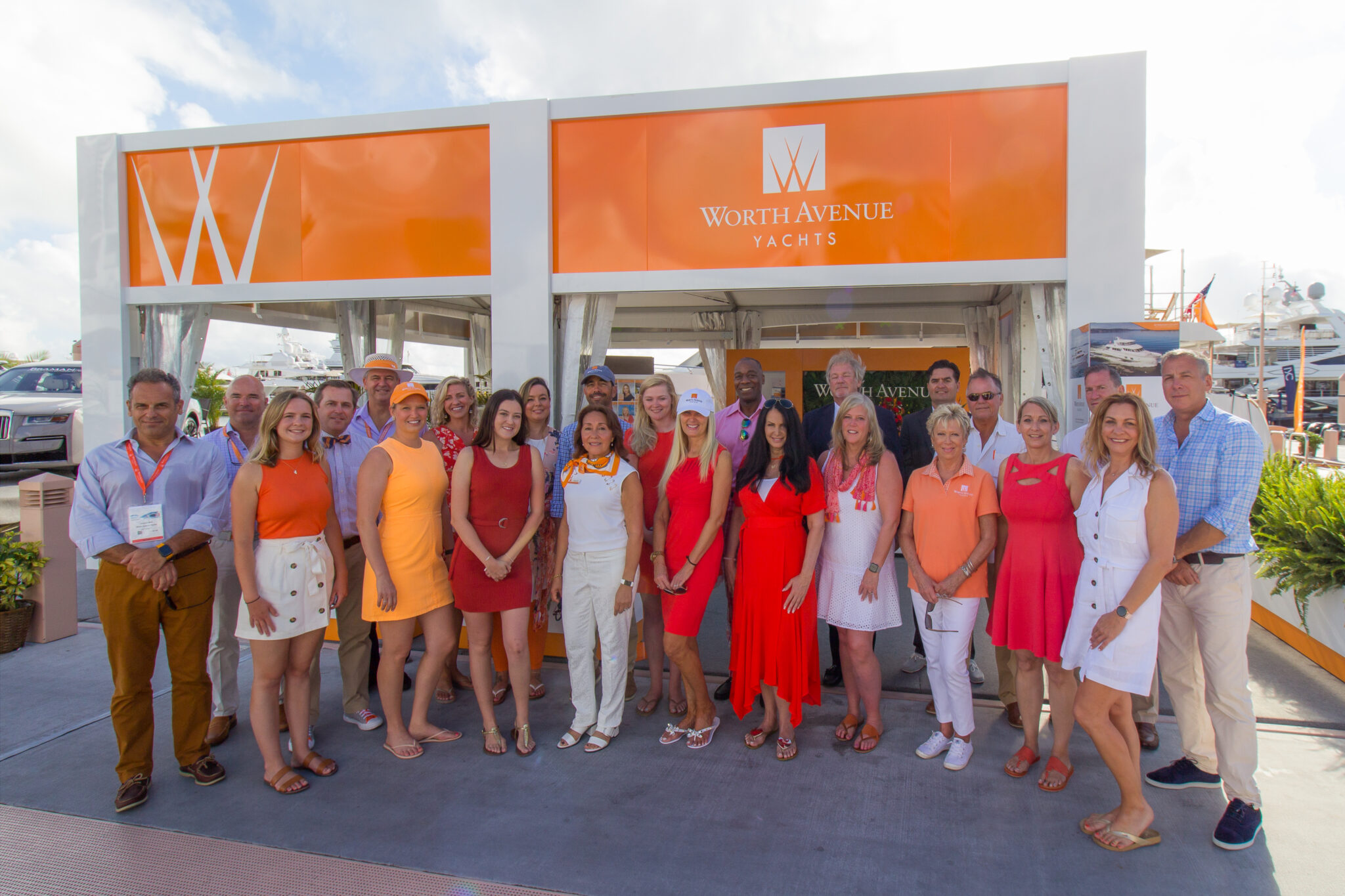 2021 Palm Beach International Boat Show Worth Team Photo