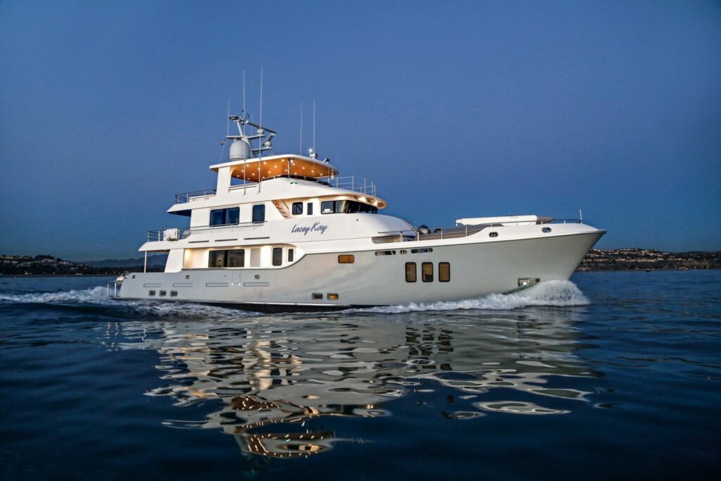 Profile of LACEY KAY 96 foot Nordhavn yacht for sale