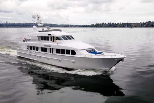 Profile of SUMMERTIME II 116 foot Hatteras Yacht for charter