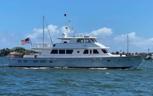 Profile of SEA BOLD 96 foot Custom Ray Hunt Design yacht for sale