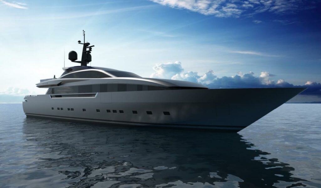 Profile of FAST43 RPH 143 foot Baglietto yacht for sale