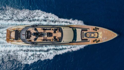 DB9 Palmer Johnson Yacht Overhead Photo