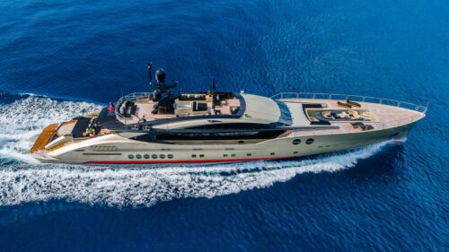 DB9 Palmer Johnson Yacht Overhead Photo