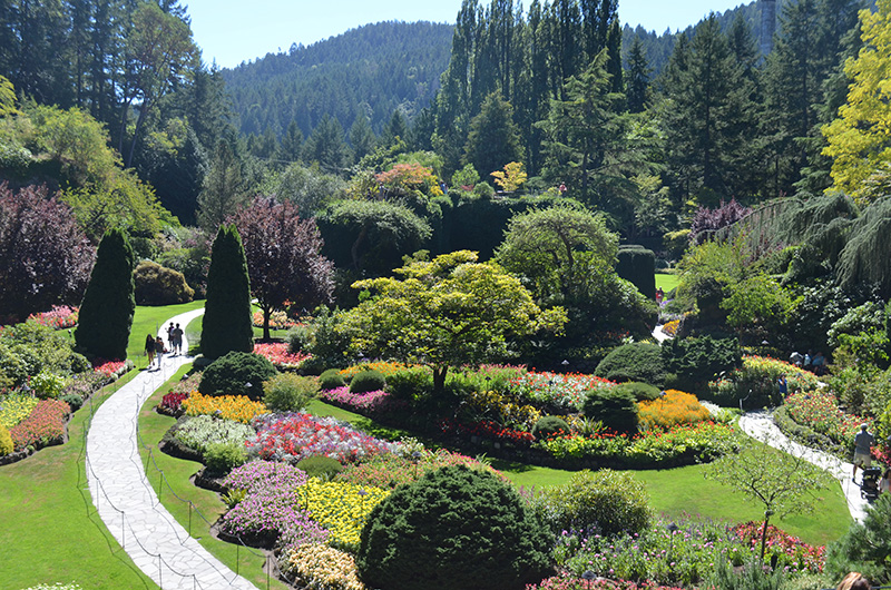 Canadian Gulf Islands Butchart Gardens