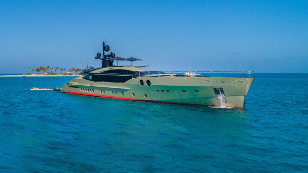 Profile of DB9 52m Palmer Johnson yacht for sale