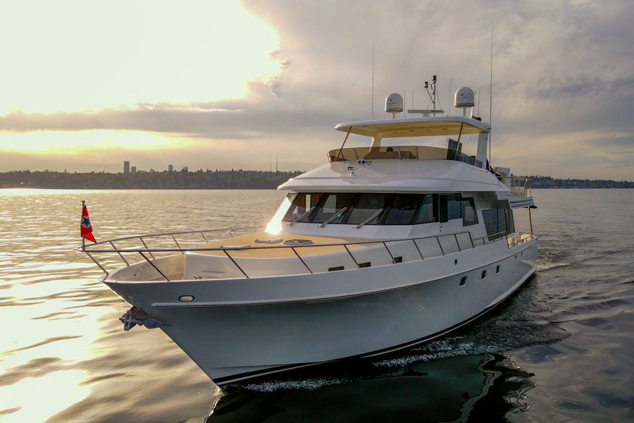 THE HAPPY BOAT 75' Nordlund Yacht 2002 Bow