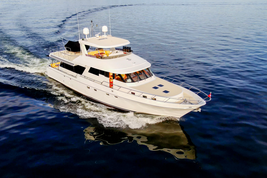 THE HAPPY BOAT 75' Nordlund Yacht 2002 Running