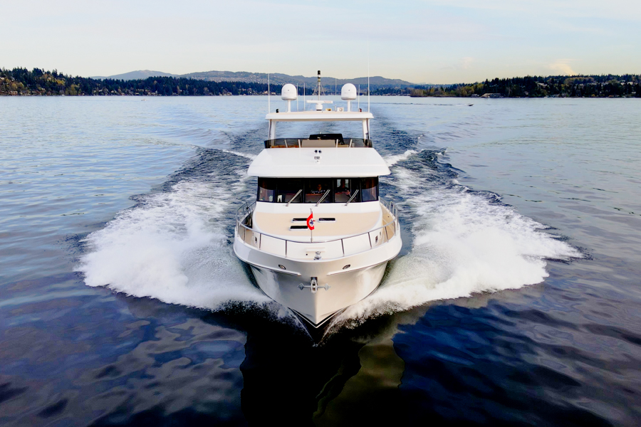 THE HAPPY BOAT 75' Nordlund Yacht 2002 Bow Running