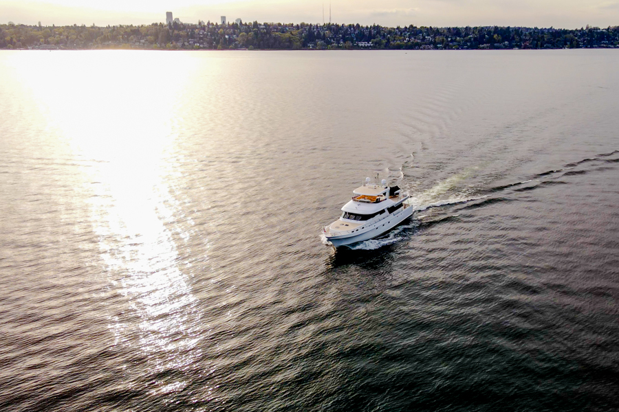 THE HAPPY BOAT 75' Nordlund Yacht 2002 Aerial