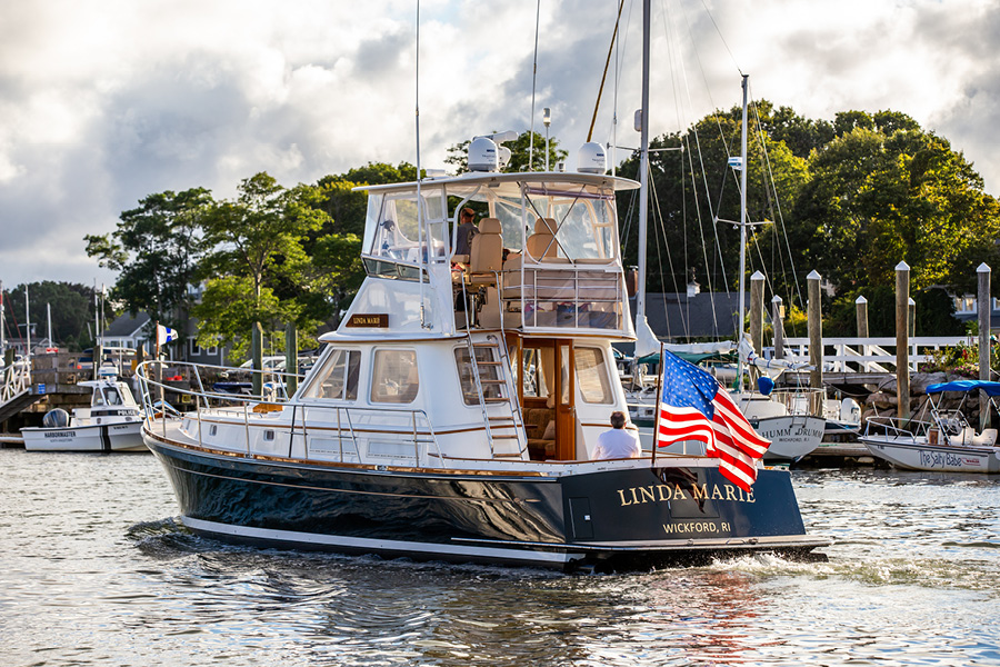 Profile of LINDA MARIE 49 foot Alden yacht for sale