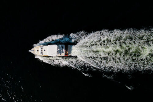 SIERRA FOX 54 Offshore Pilothouse Aerial Running