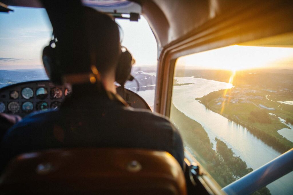 Columbia River Yacht Charter Aerial