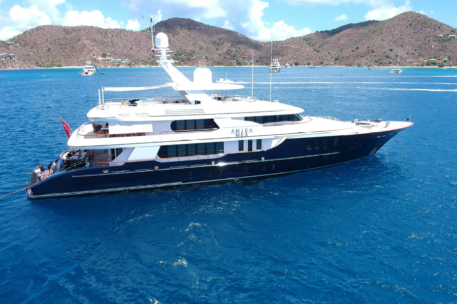 Yacht AMICA MEA in the Mediterranean