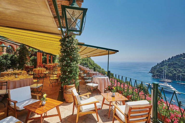 View of the coast of Italy on a Mediterranean Yacht Charter