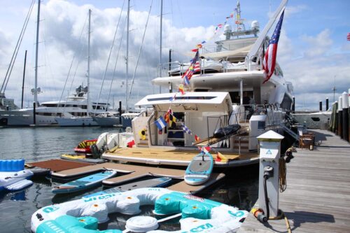 View of the Newport Charter Yacht Show