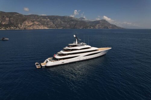 Profile of JUICE 233 foot Feadship yacht