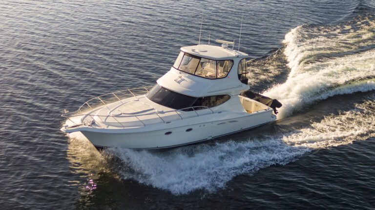 VIVA III 45-Foot Silverton in the Pacific Northwest Aerial