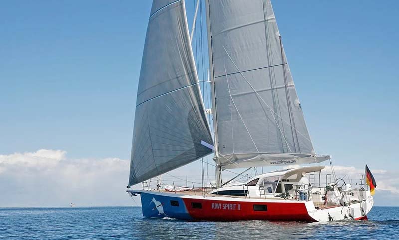 Profile of KIWI SPIRIT II, a 53 foot Knierim yacht for sale.