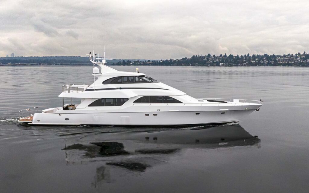 Profile of SEA SPUR, an 82 foot LeClercq yacht for sale.
