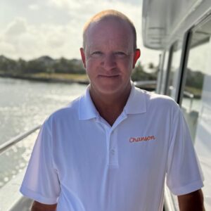Headshot of Fish Coretes, Captain of 120-foot Christensen Bahamas charter yacht CHANSON.