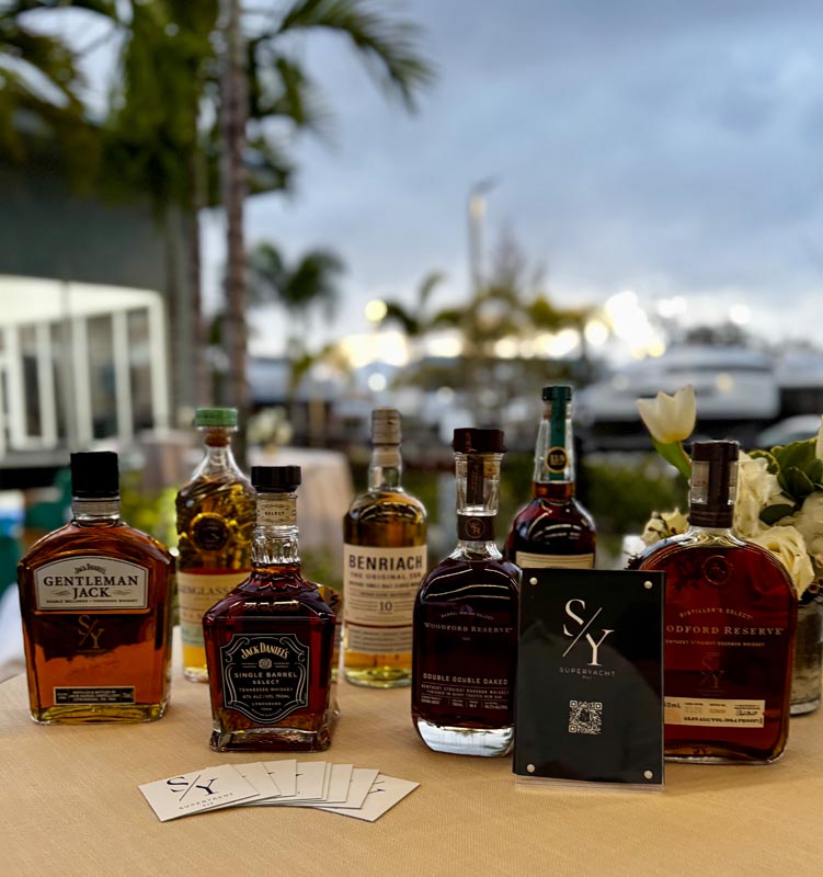 Superaycht Bar at the 2025 Palm Beach International Boat Show.
