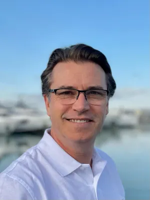Headshot of Michael Ingram, Captain of 132-foot Westship Bahamas charter yacht CUPCAKE.