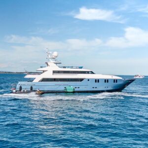 Profile of IRAMA, a 137 foot Concept Marine yacht for charter in the Mediterranean.