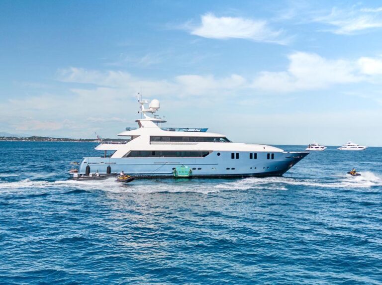 Profile of IRAMA, a 137 foot Concept Marine yacht for charter in the Mediterranean.