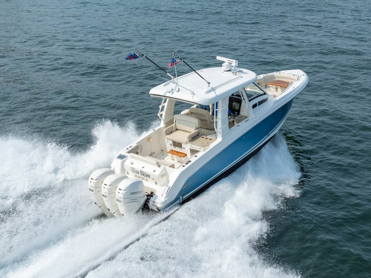 BLUE SKIES 35' Boston Whaler 2019 Aerial