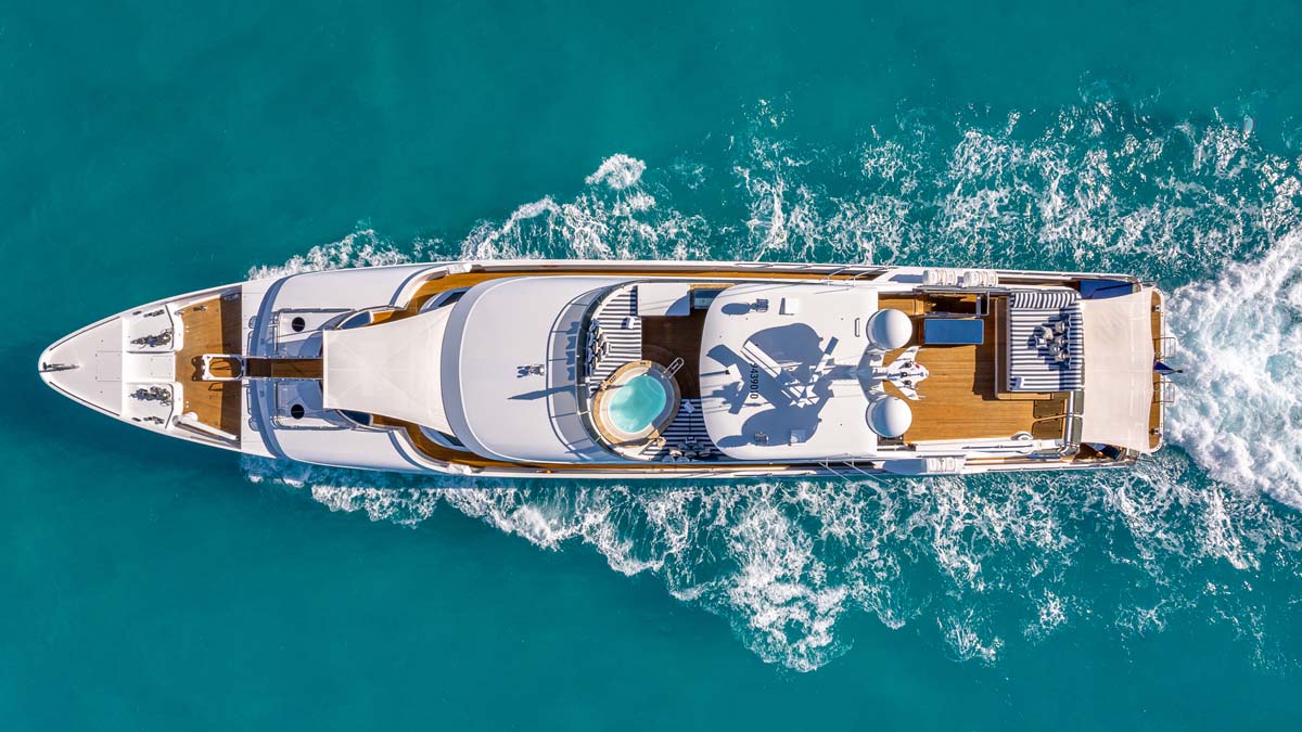 LADY JOY 157' Christensen 2007 Aerial
