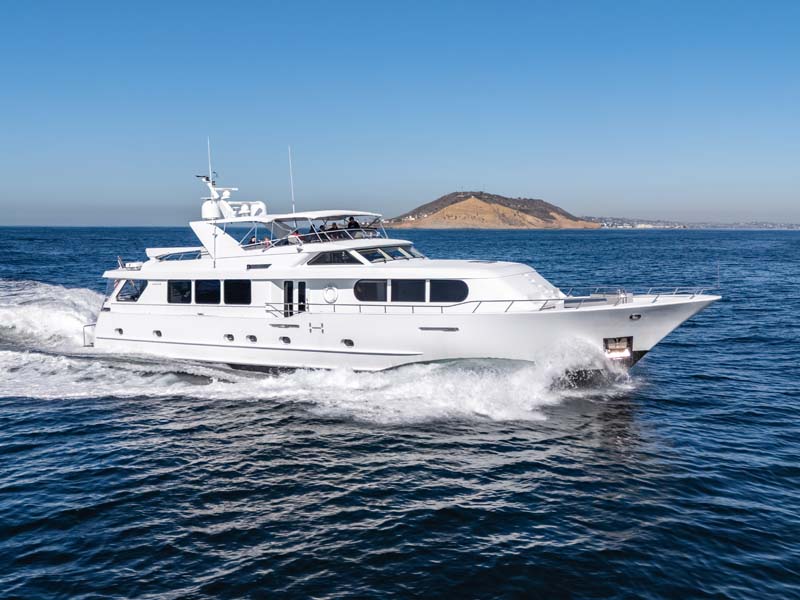 MY LADY ALASKA - Profile of LADY ALASKA, a 97 foot Broward yacht for charter in Alaska.